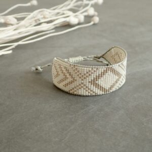 Alex (size-2) ブレスレット（オフホワイト・幅大）
