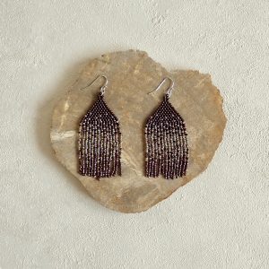 Eva ピアス・イヤリング（茶）