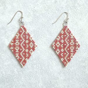 Theta-terracotta-redピアス